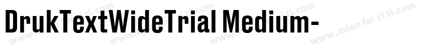 DrukTextWideTrial Medium字体转换